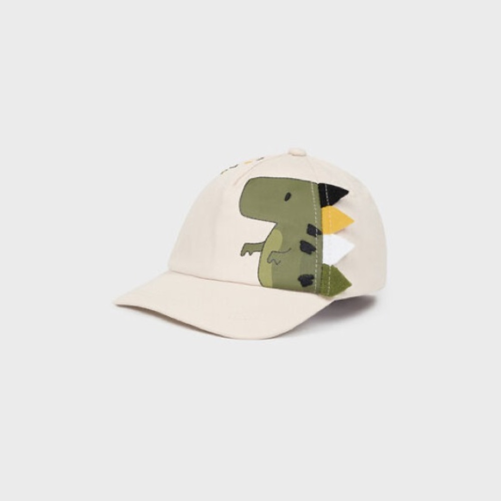 Size 46 cm Mayoral Beige Dinosaur Kids Hat